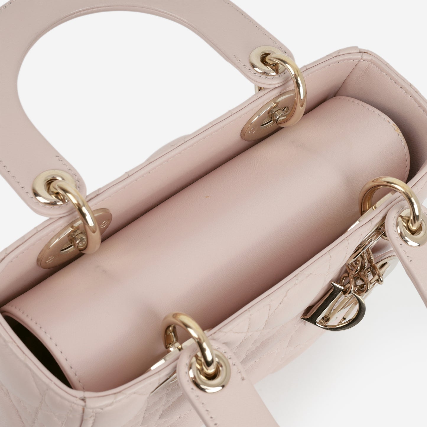 Dior ABCDior - Small Pale Pink Lambskin | Champagne Gold Hardware