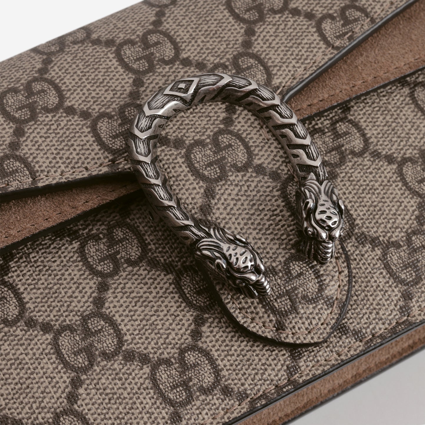Gucci Super Mini Dionysus - Brown GG Supreme | Silver Hardware