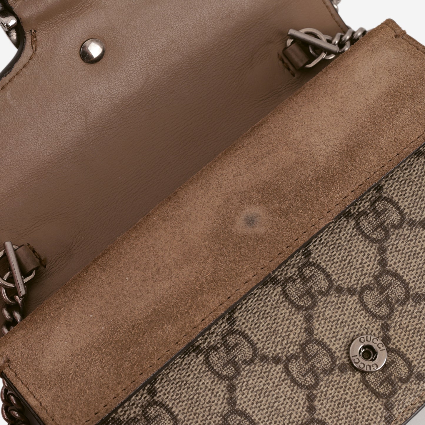 Gucci Super Mini Dionysus - Brown GG Supreme | Silver Hardware