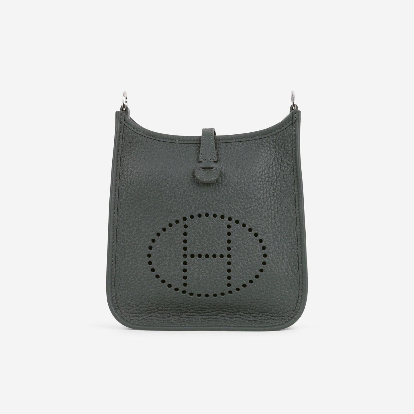Hermès Mini Evelyne TPM - Vert Mangrove Clemence | Palladium Hardware