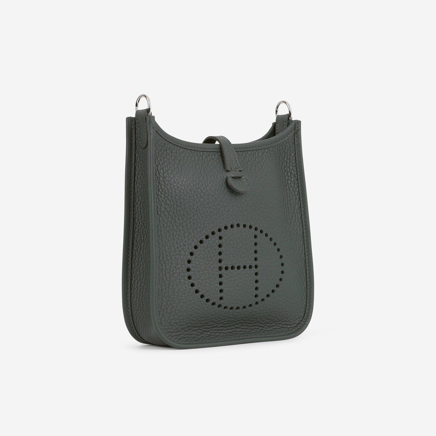 Hermès Mini Evelyne TPM - Vert Mangrove Clemence | Palladium Hardware