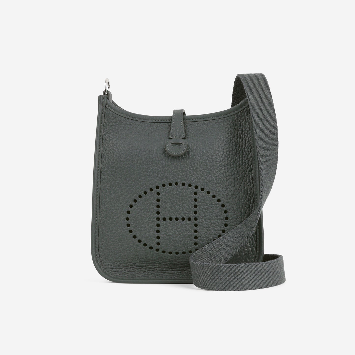 Hermès Mini Evelyne TPM - Vert Mangrove Clemence | Palladium Hardware