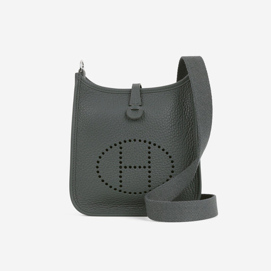 Hermès Mini Evelyne TPM - Vert Mangrove Clemence | Palladium Hardware