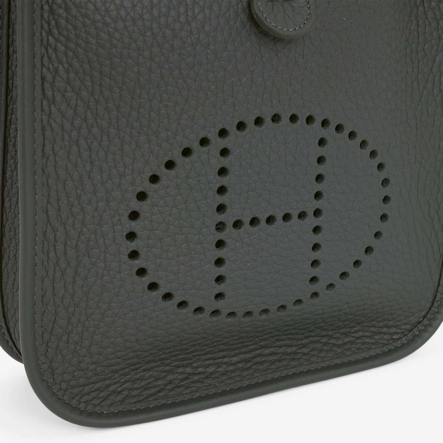 Hermès Mini Evelyne TPM - Vert Mangrove Clemence | Palladium Hardware