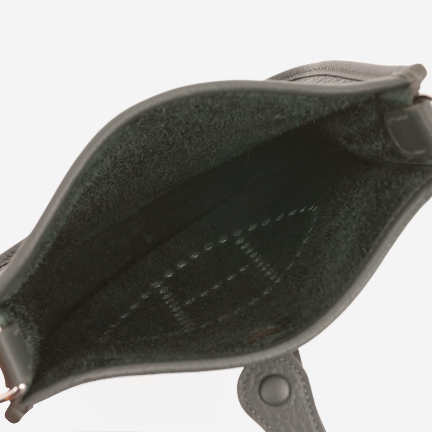 Hermès Mini Evelyne TPM - Vert Mangrove Clemence | Palladium Hardware