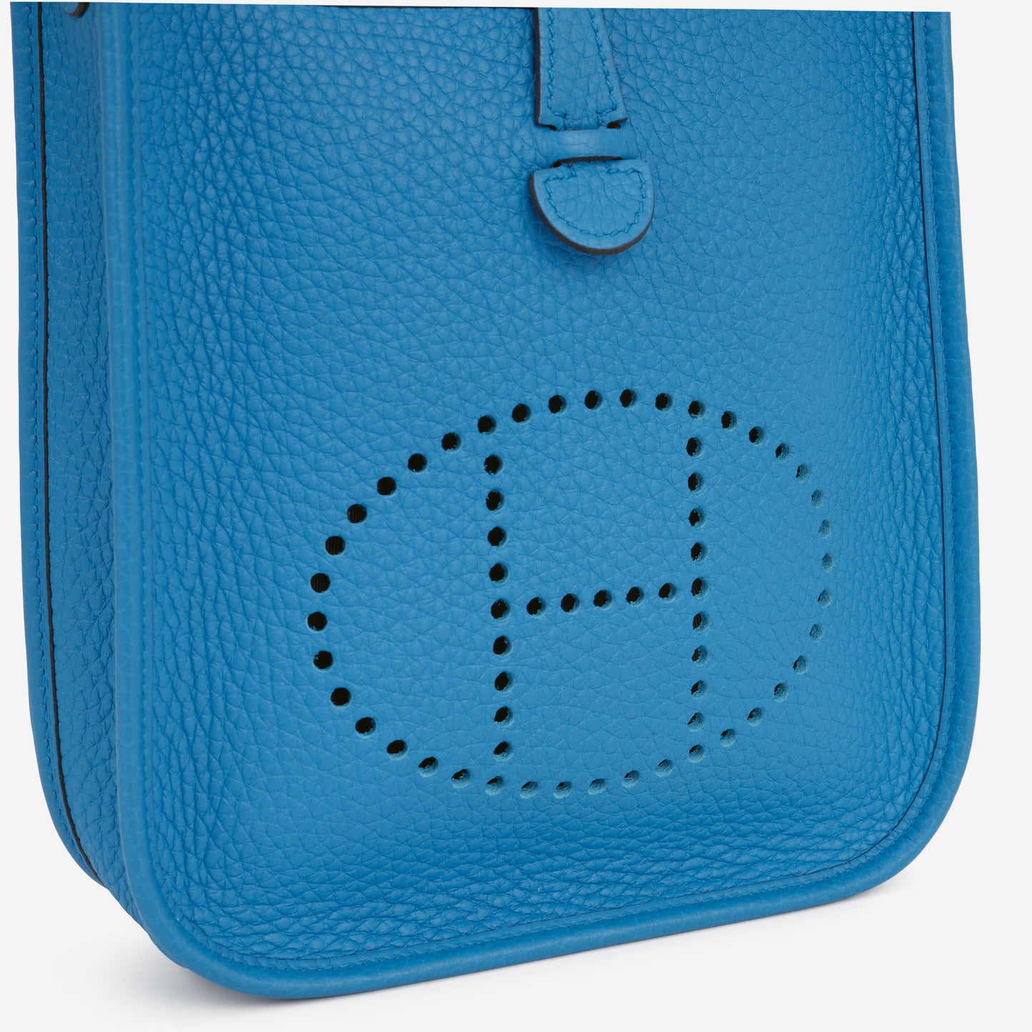Hermès Mini Evelyne TPM - Bleu Zanzibar Clemence | Palladium Hardware