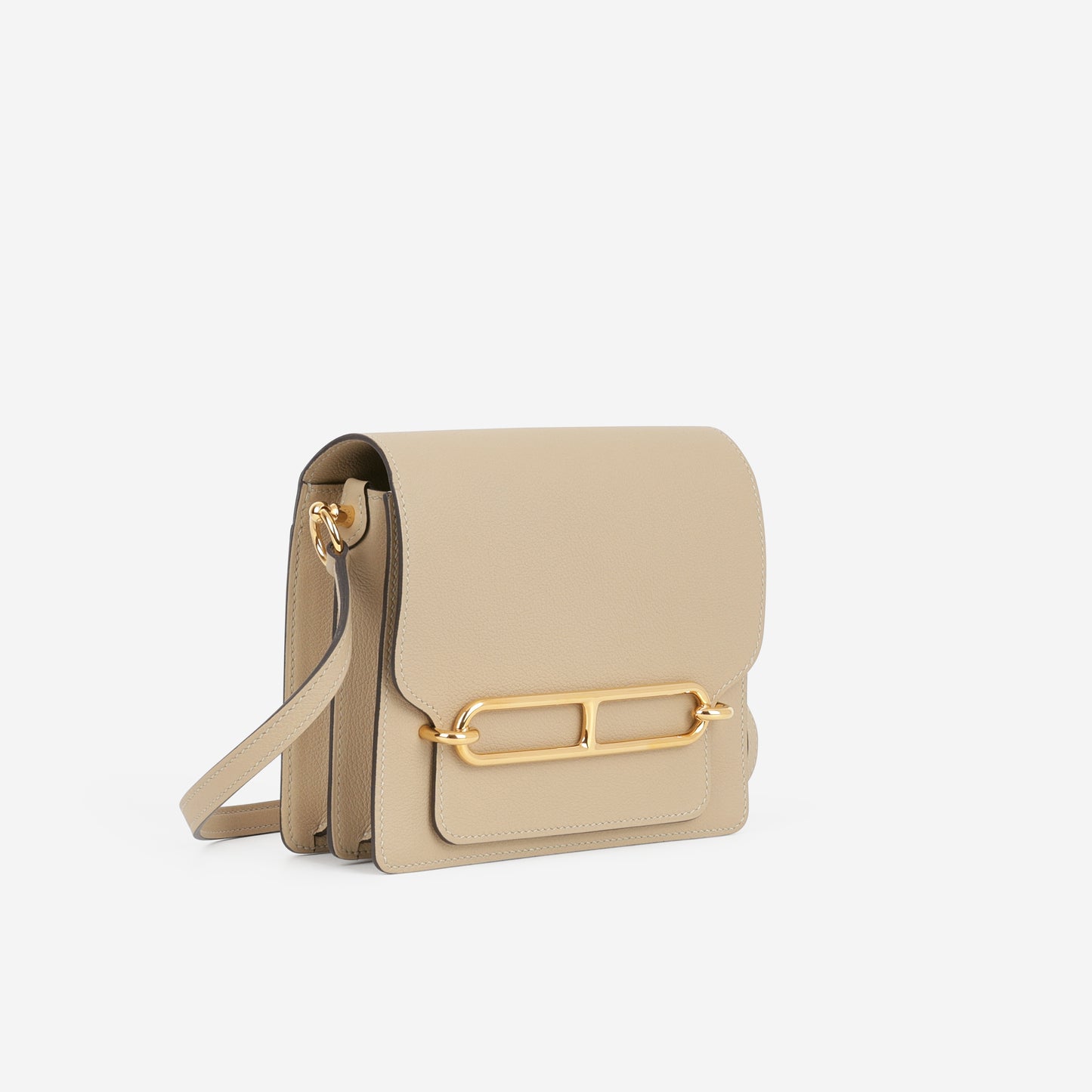 Hermès Mini Roulis - Trench Evercolor | Gold Hardware