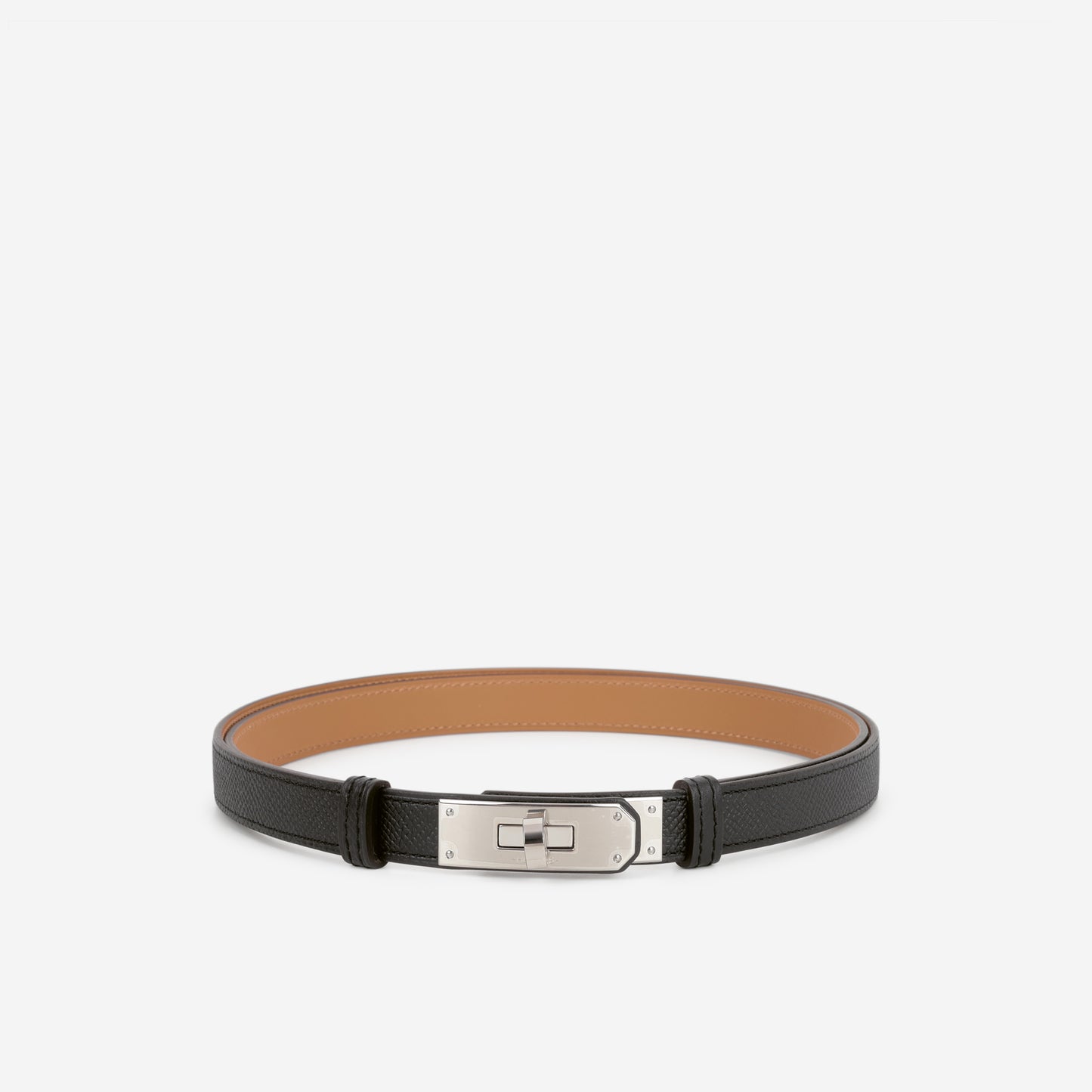 Hermès Kelly 18 Belt - Black Epsom | Palladium Hardware