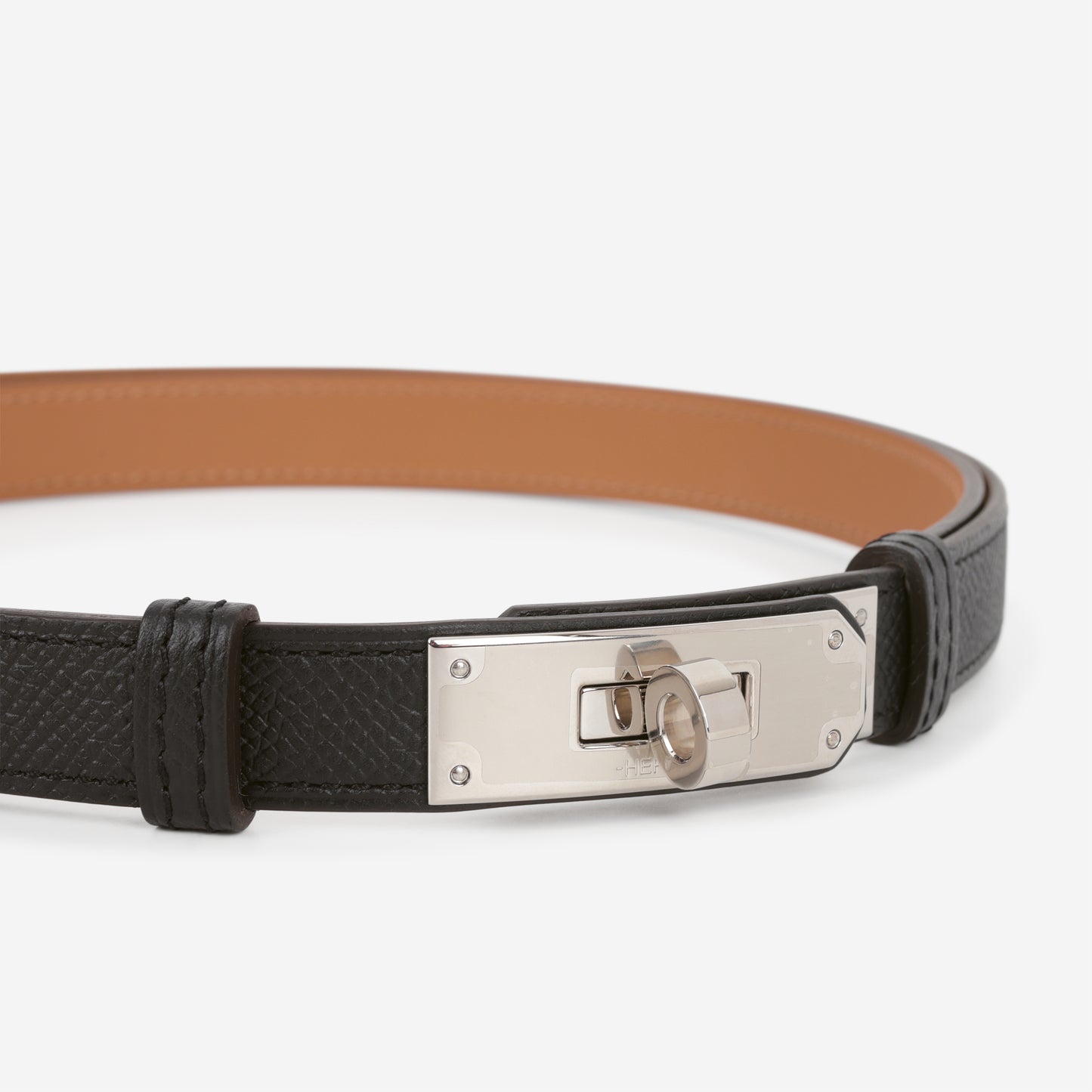 Hermès Kelly 18 Belt - Black Epsom | Palladium Hardware