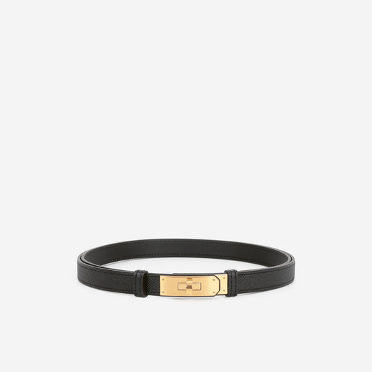 Hermès Kelly 18 Belt - Black Epsom | Gold Hardware