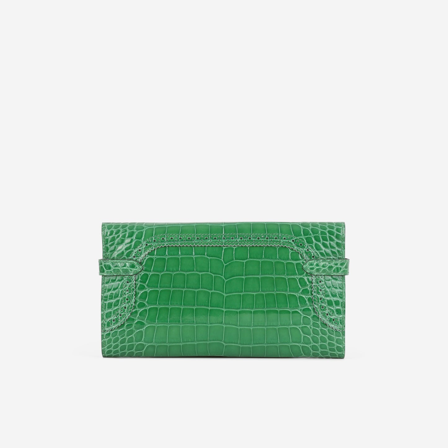 Hermes Kelly Wallet Ghillies - Cactus Alligator Mississippiensis Lisse | Palladium Hardware
