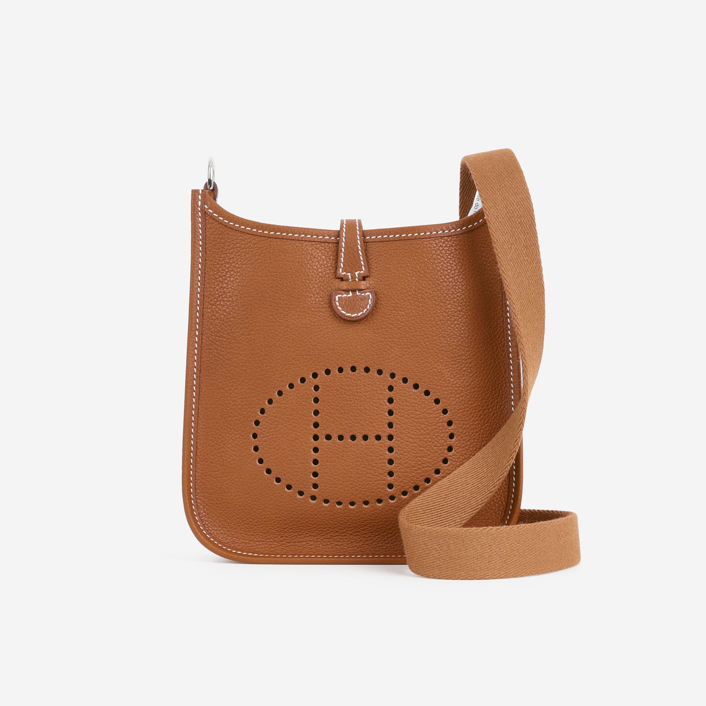 Hermès Mini Evelyne 16cm - Fauve Barenia Faubourg | Palladium Hardware