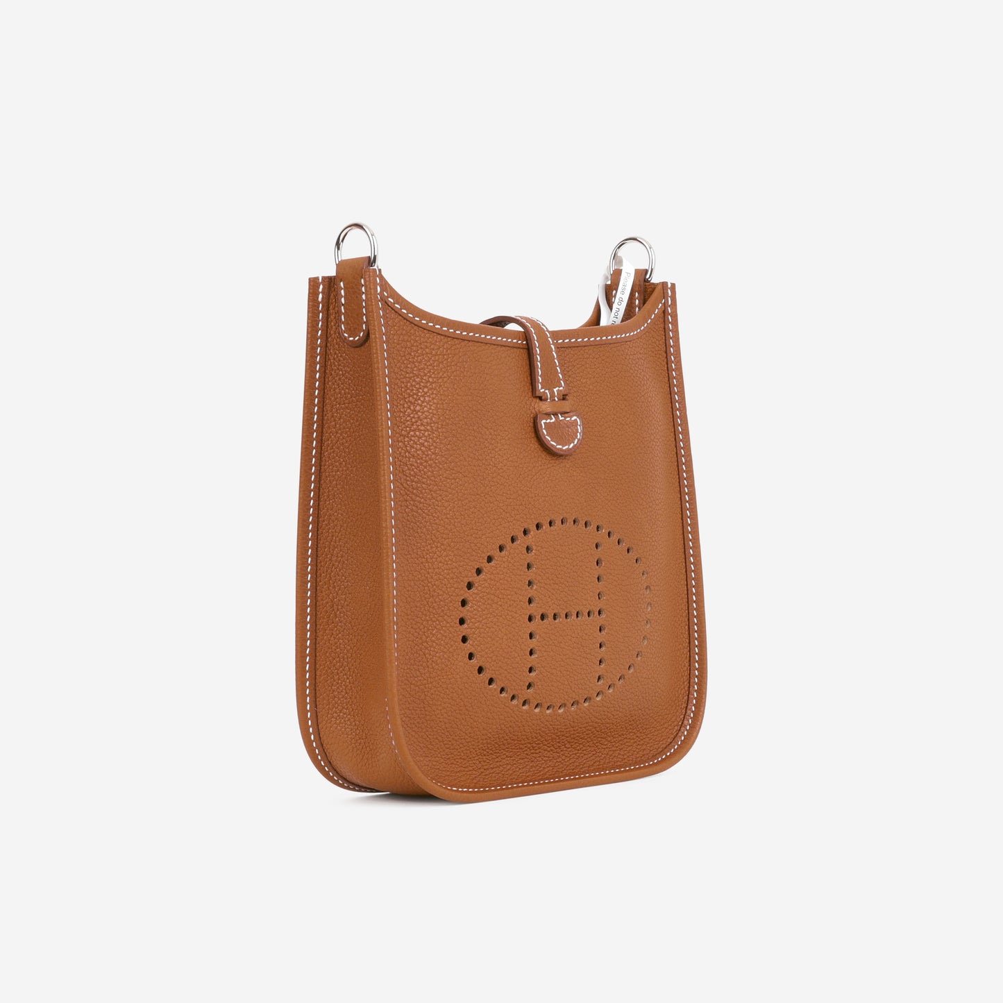 Hermès Mini Evelyne 16cm - Fauve Barenia Faubourg | Palladium Hardware