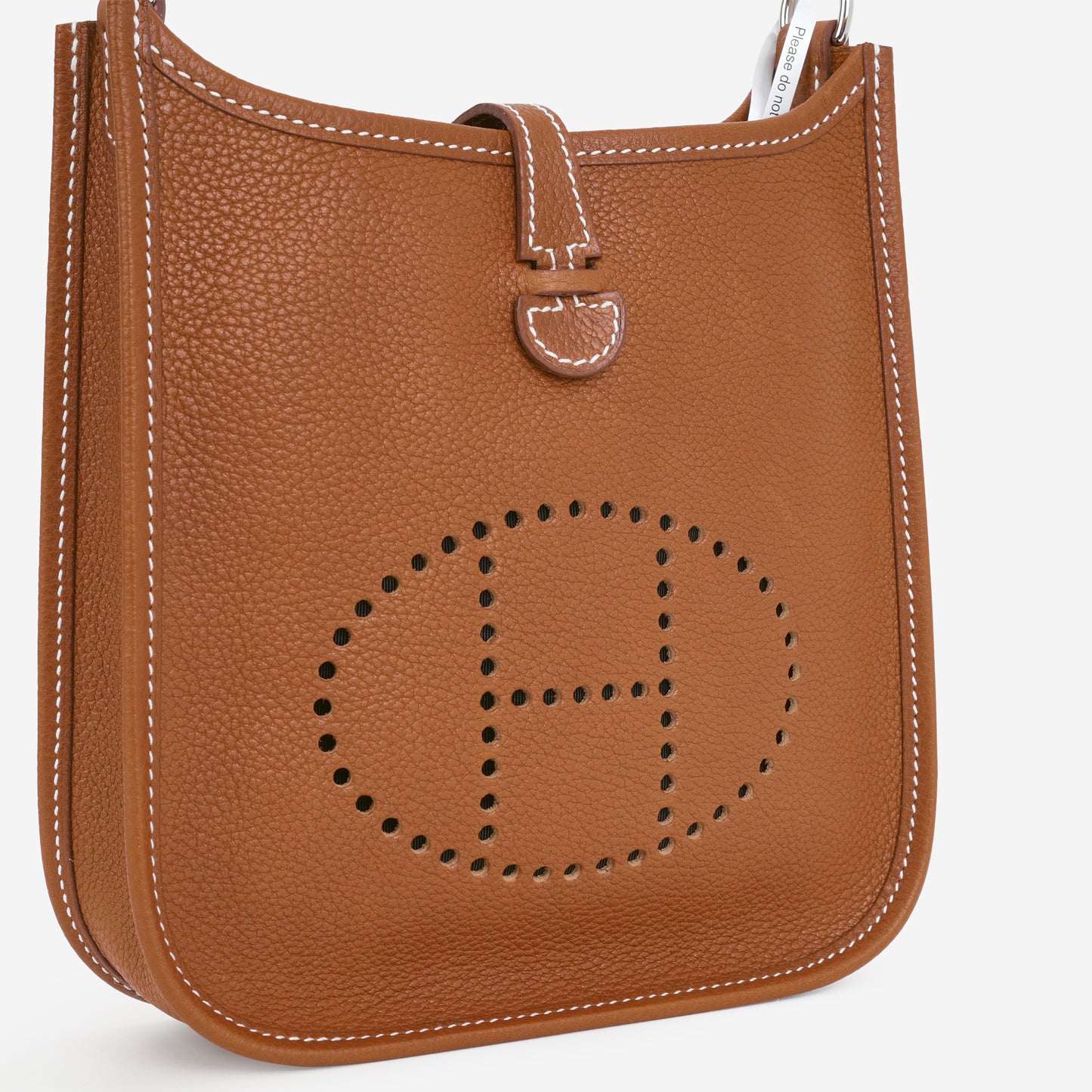 Hermès Mini Evelyne 16cm - Fauve Barenia Faubourg | Palladium Hardware