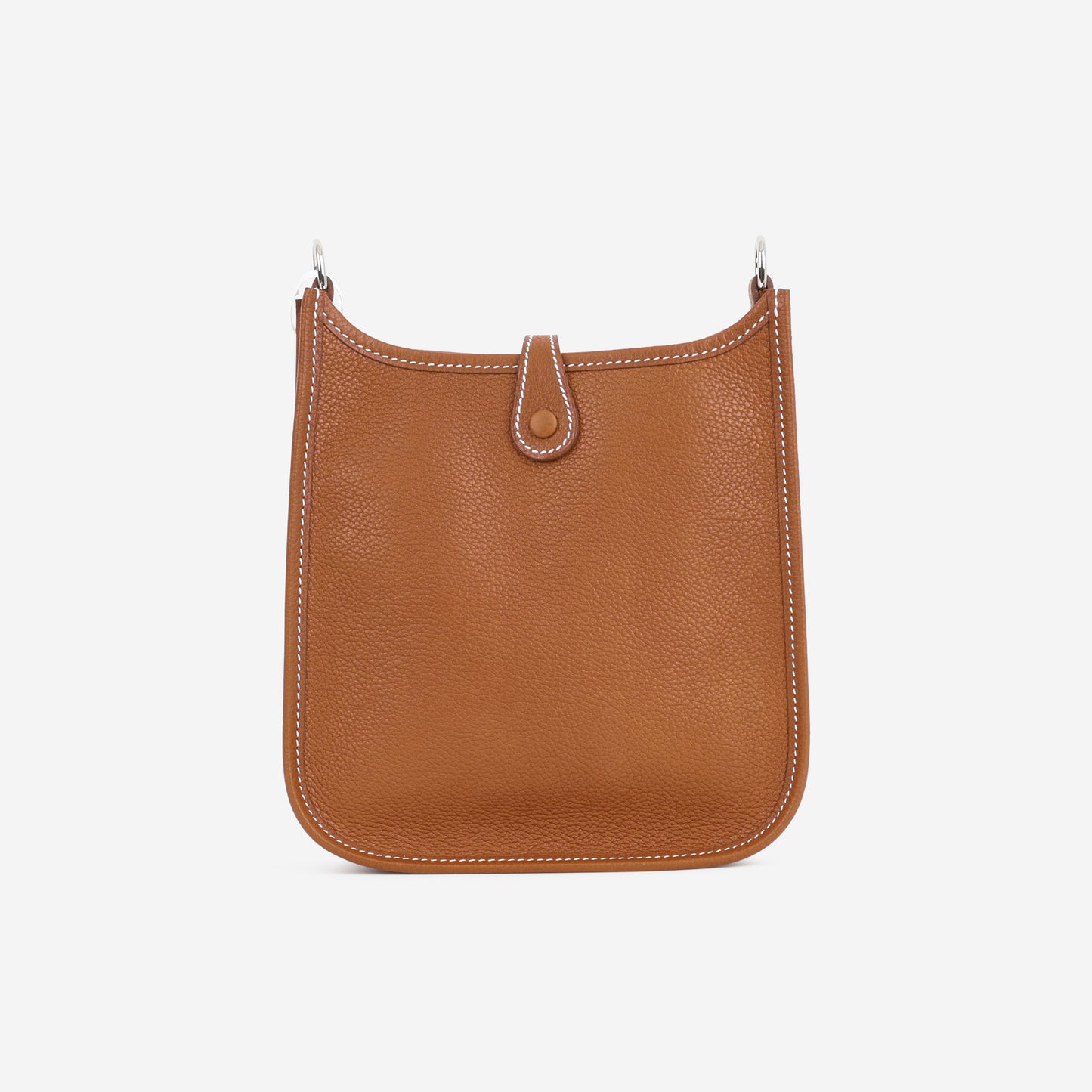 Hermès Mini Evelyne 16cm - Fauve Barenia Faubourg | Palladium Hardware