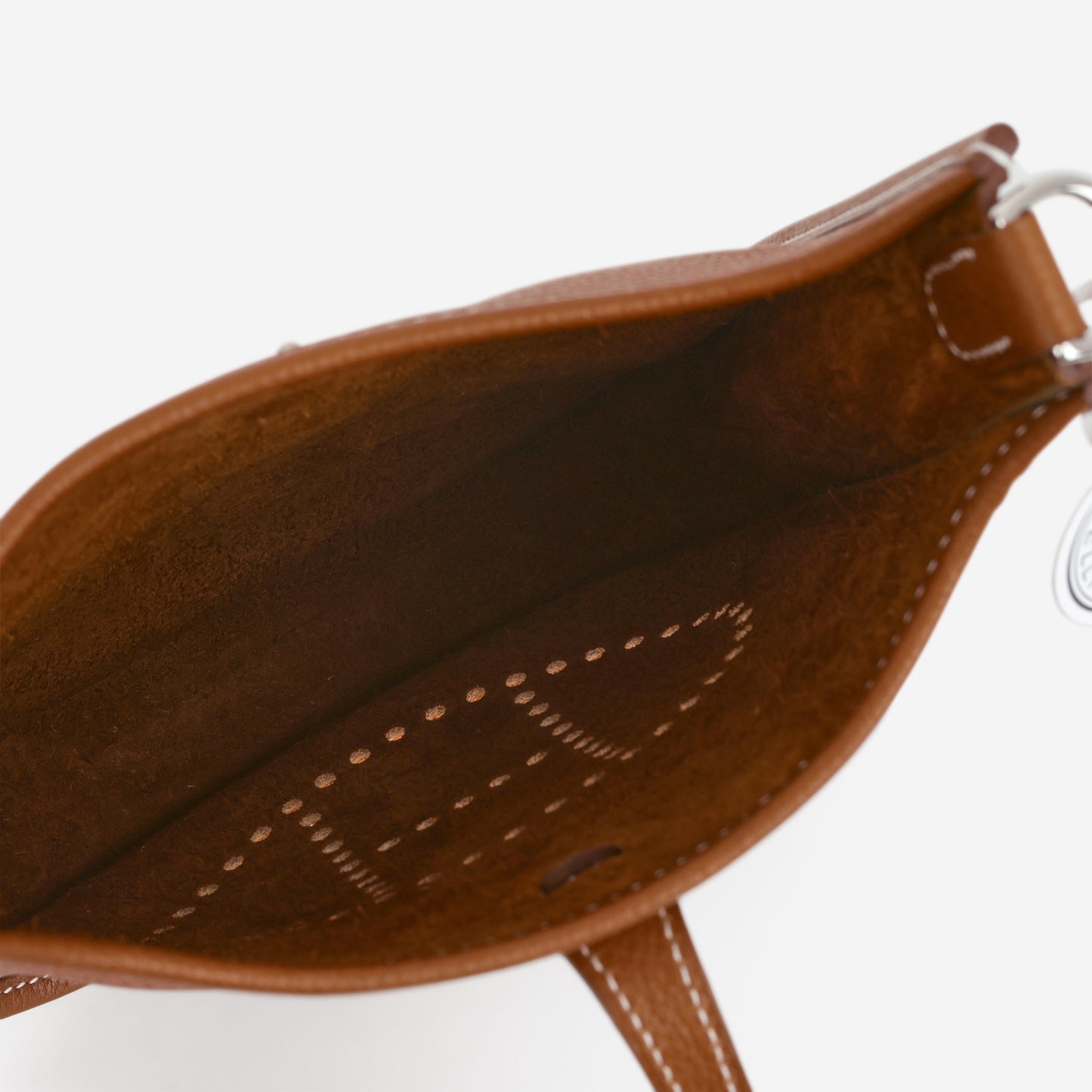 Hermès Mini Evelyne 16cm - Fauve Barenia Faubourg | Palladium Hardware