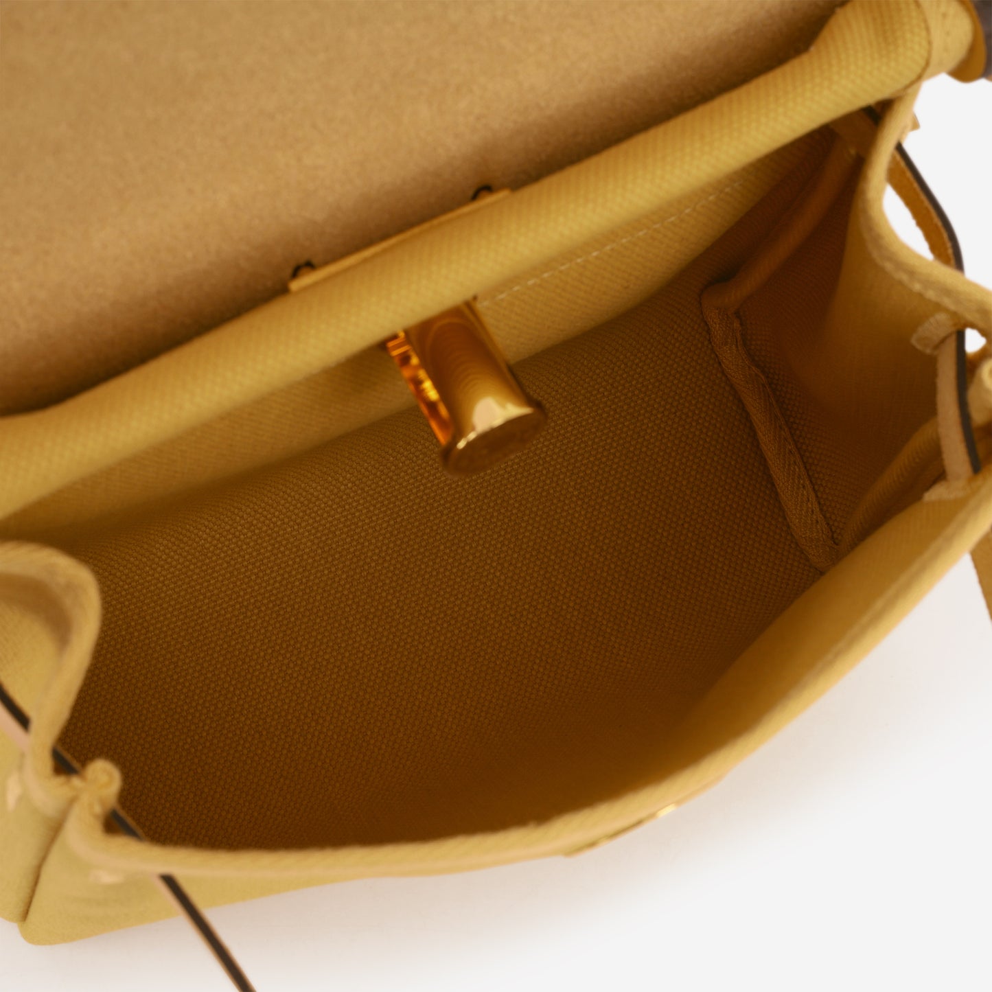 Hermès Mini Herbag 20 - Paille Canvas / Hunter | Gold Hardware