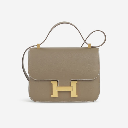 Hermès Constance 1-24 - Etoupe Epsom | Gold Hardware