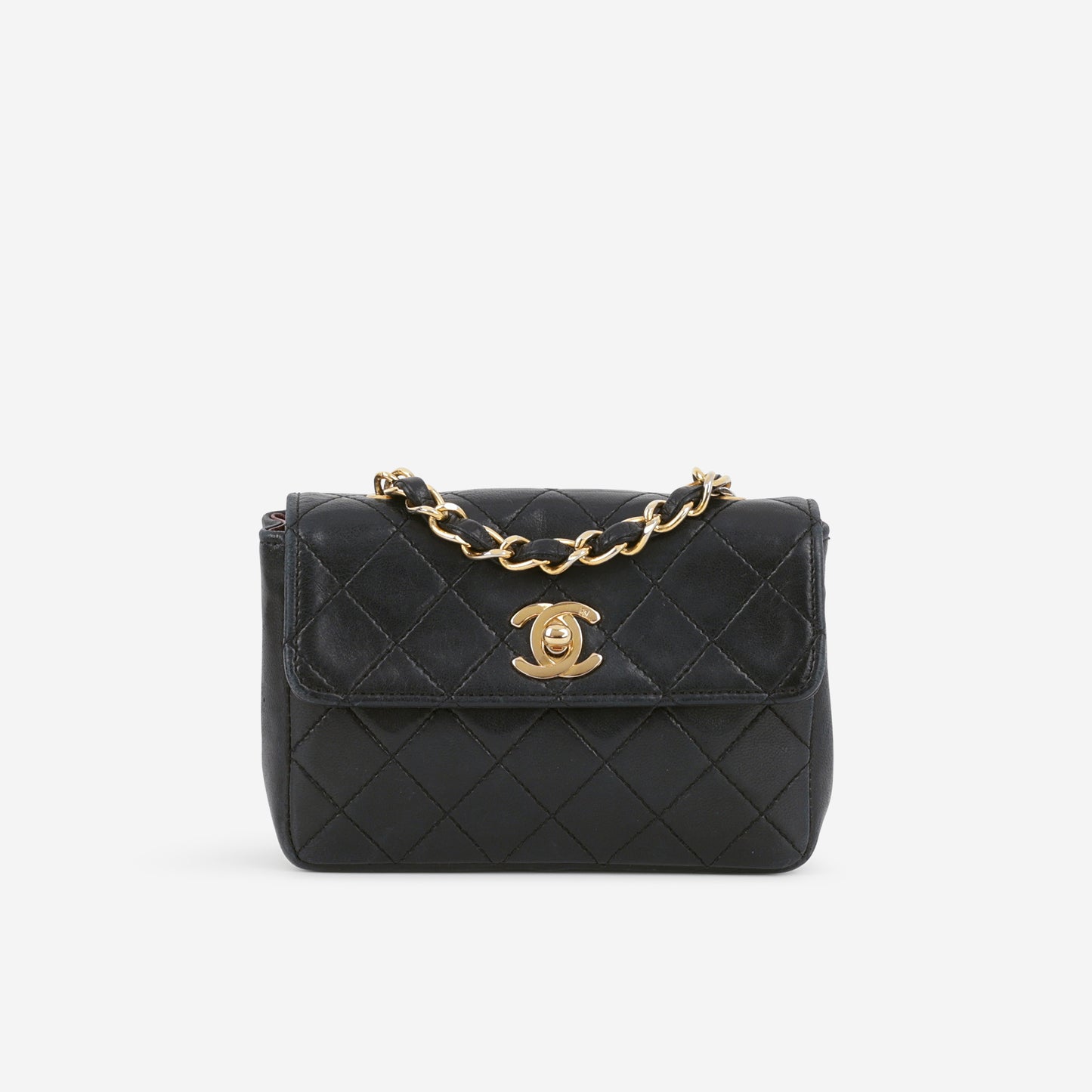 Chanel Vintage XS Mini Flap Bag - Black Lambskin | Gold Hardware