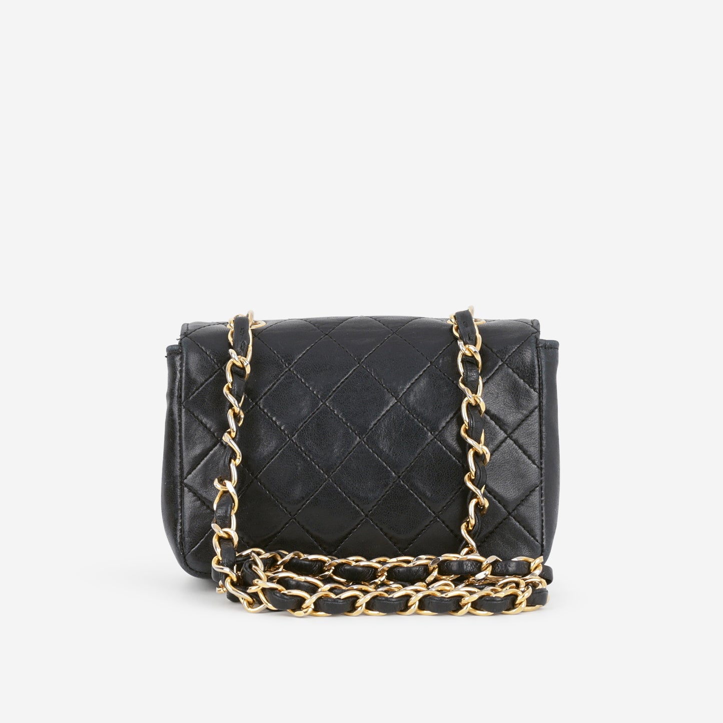 Chanel Vintage XS Mini Flap Bag - Black Lambskin | Gold Hardware