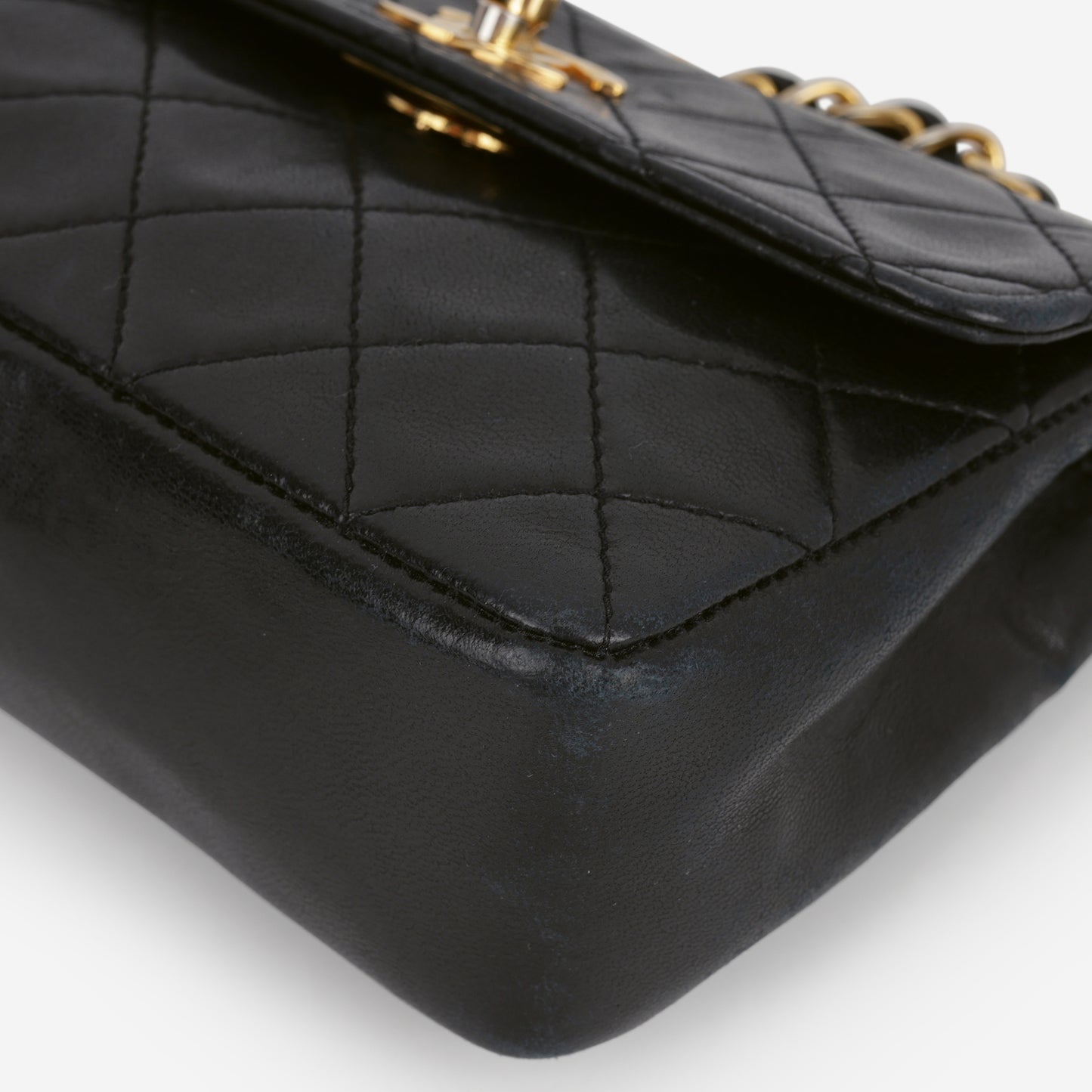 Chanel Vintage XS Mini Flap Bag - Black Lambskin | Gold Hardware