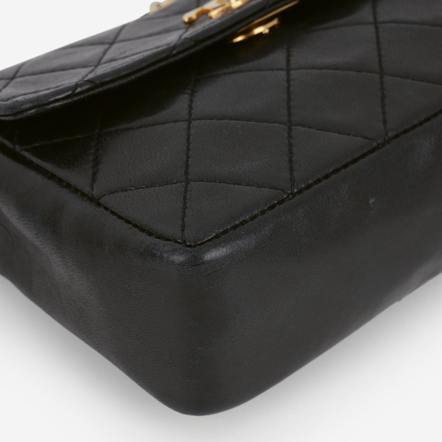 Chanel Vintage XS Mini Flap Bag - Black Lambskin | Gold Hardware