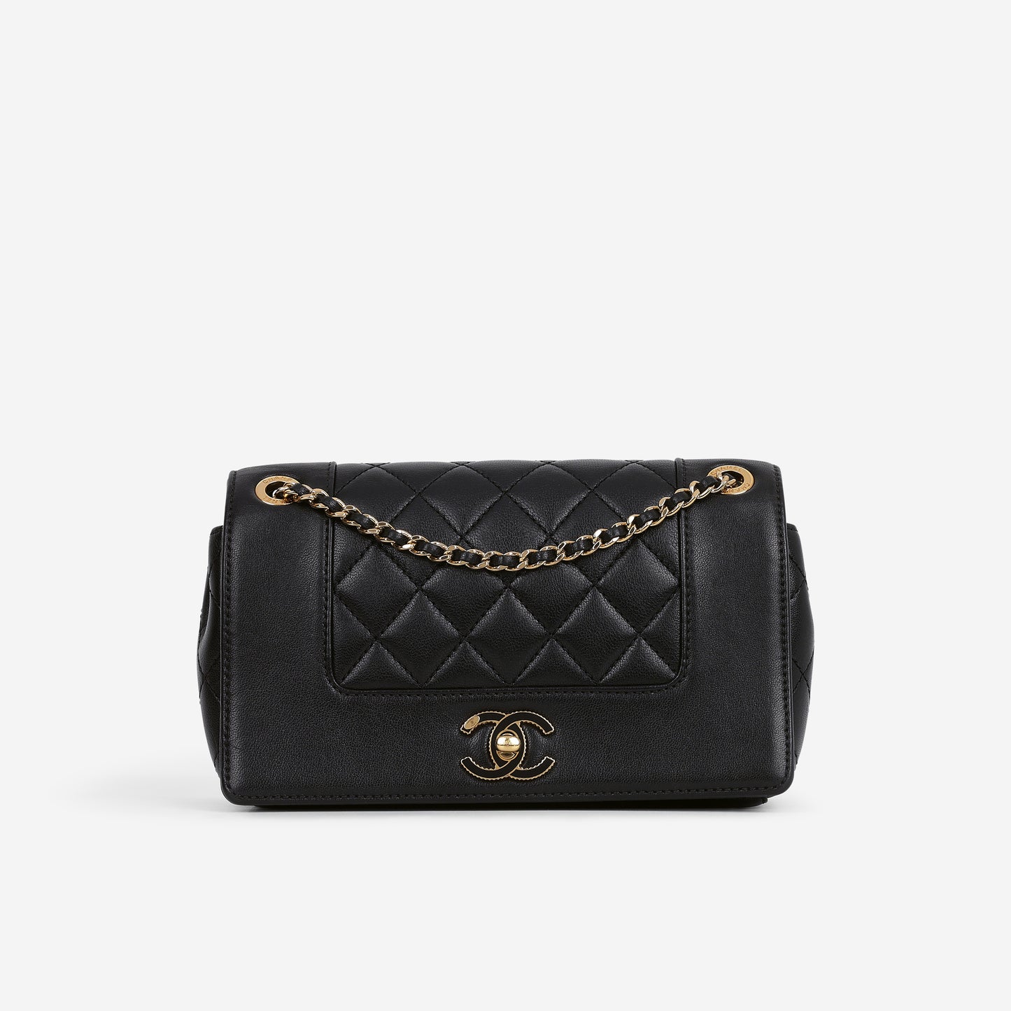 Chanel Small Mademoiselle Flap Bag - Black Lambskin | Gold Hardware