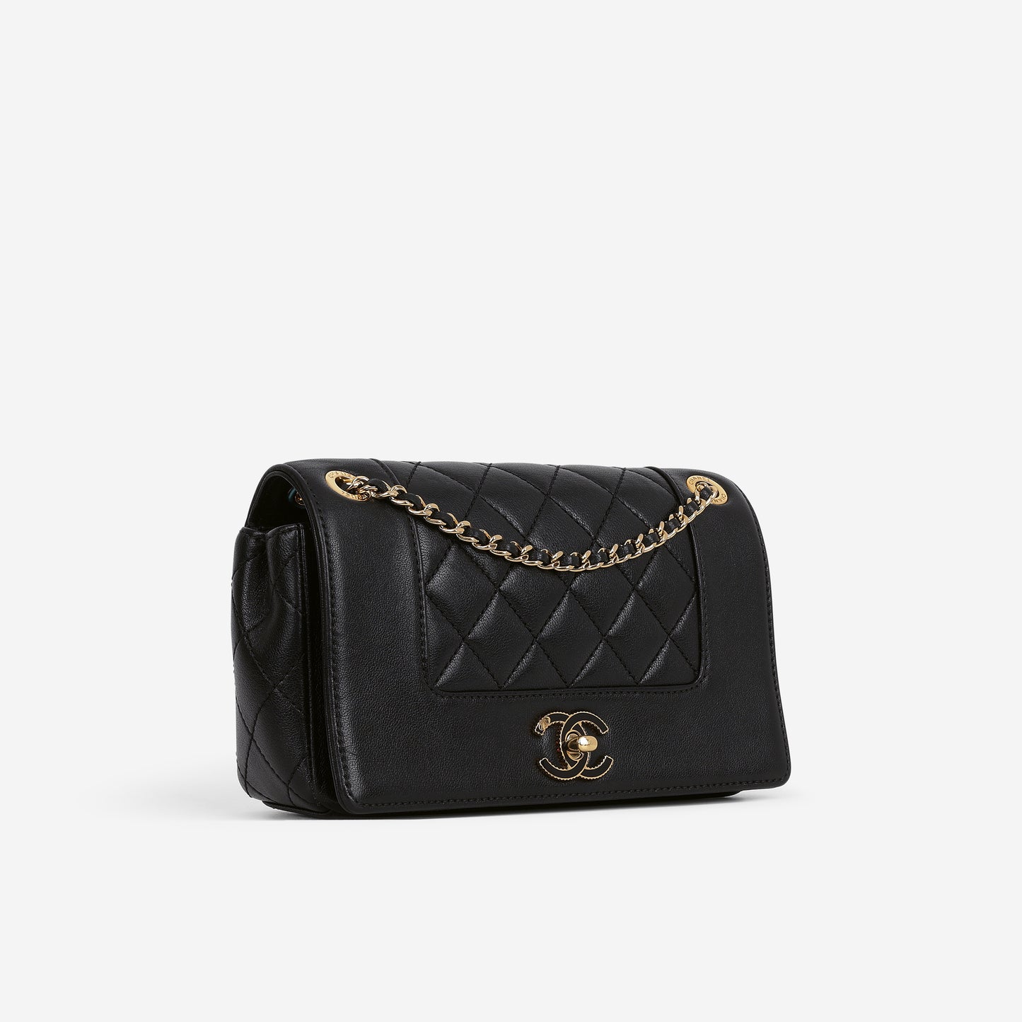 Chanel Small Mademoiselle Flap Bag - Black Lambskin | Gold Hardware
