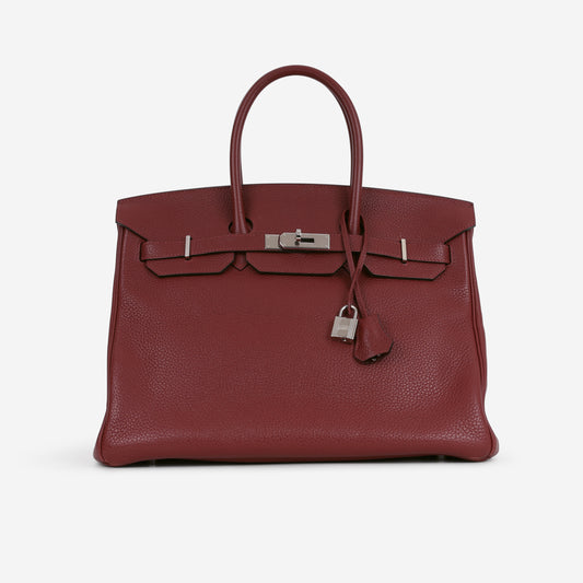 Hermès Birkin 35 - Rouge Grenat Togo | Palladium Hardware
