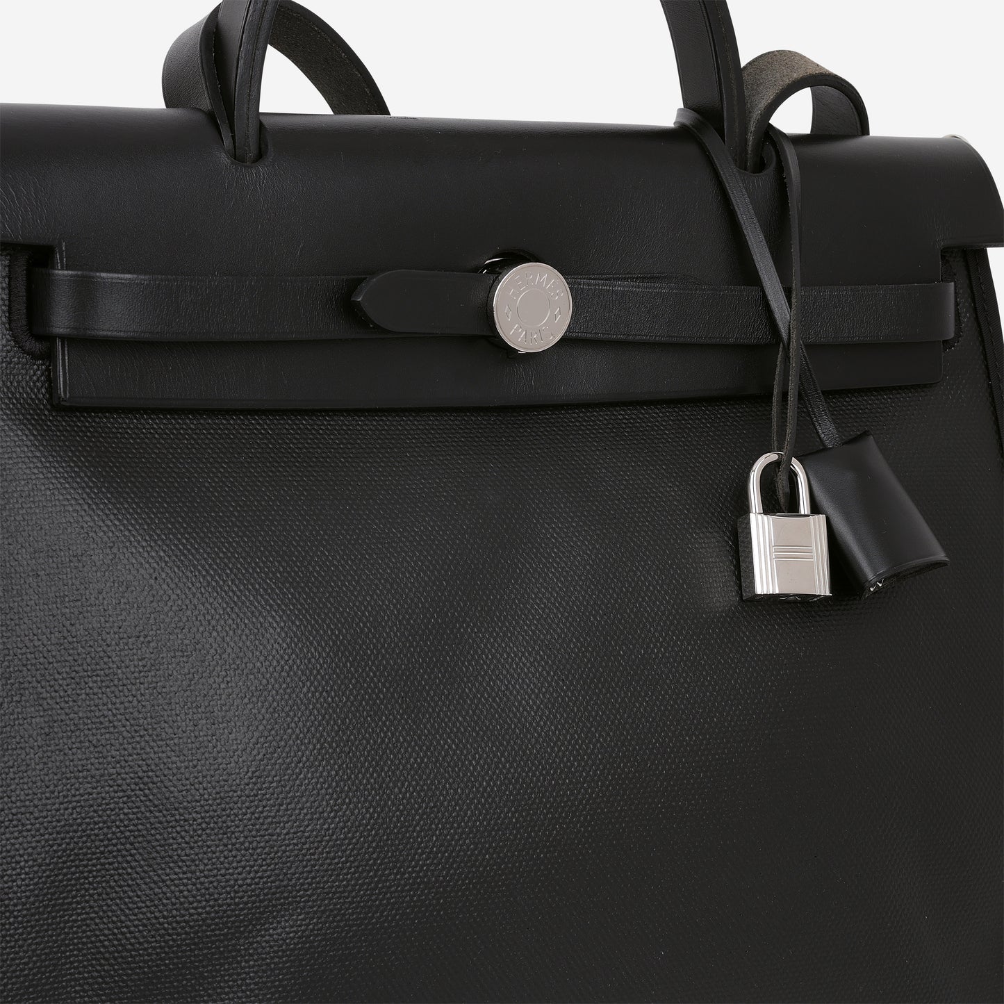 Hermés Herbag 31 - Noir Berline Toile / Hunter | Palladium Hardware