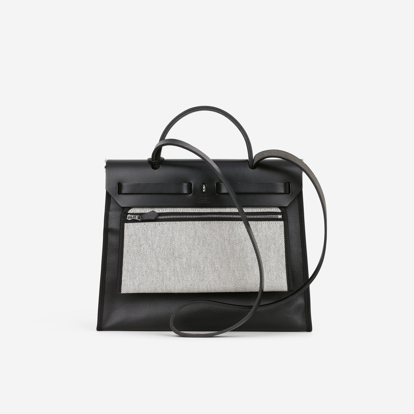 Hermés Herbag 31 - Noir Berline Toile / Hunter | Palladium Hardware