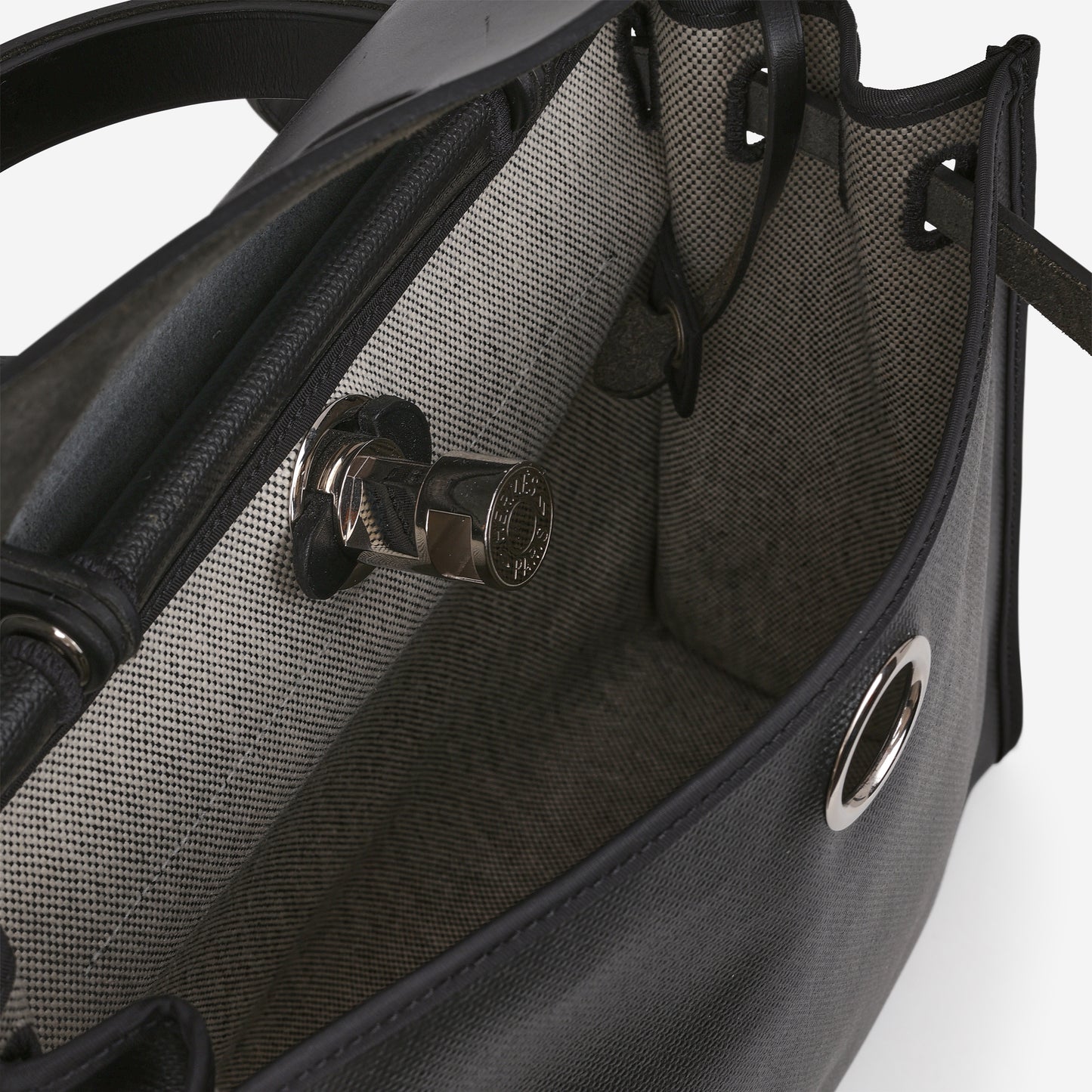 Hermés Herbag 31 - Noir Berline Toile / Hunter | Palladium Hardware