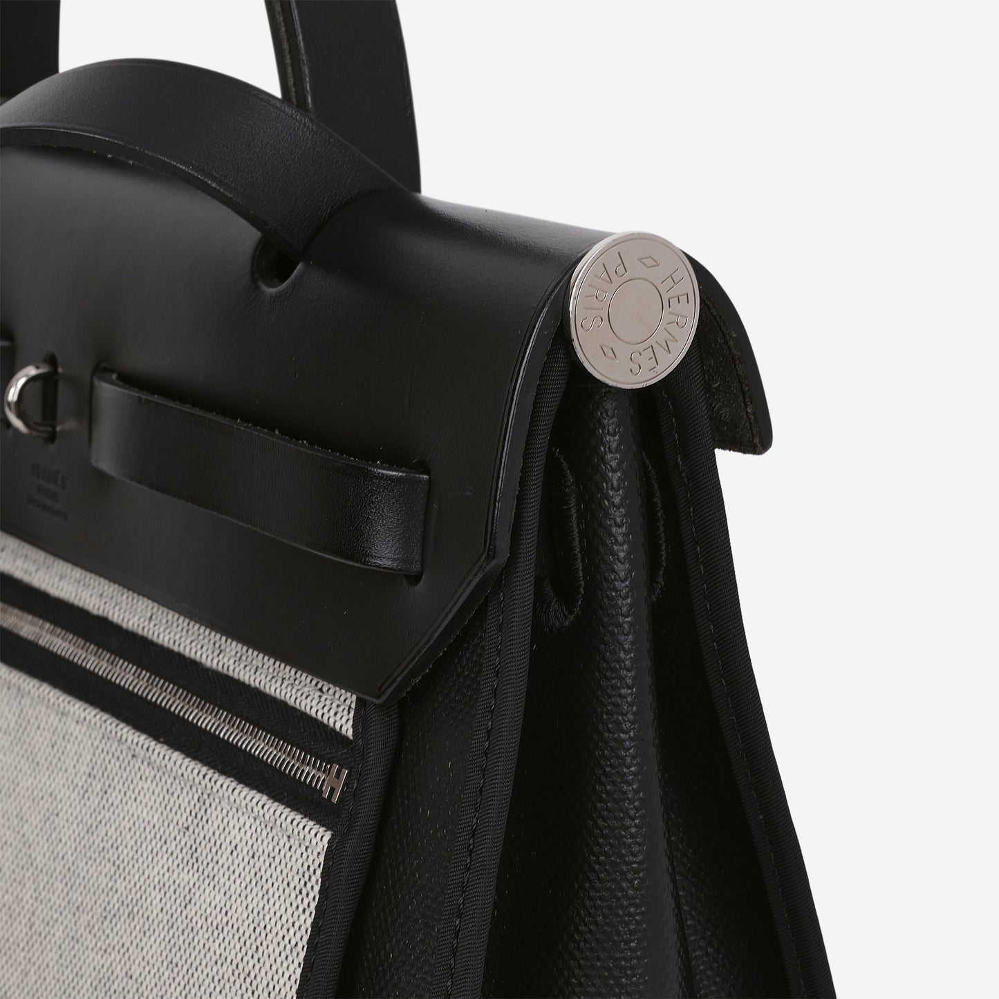 Hermés Herbag 31 - Noir Berline Toile / Hunter | Palladium Hardware
