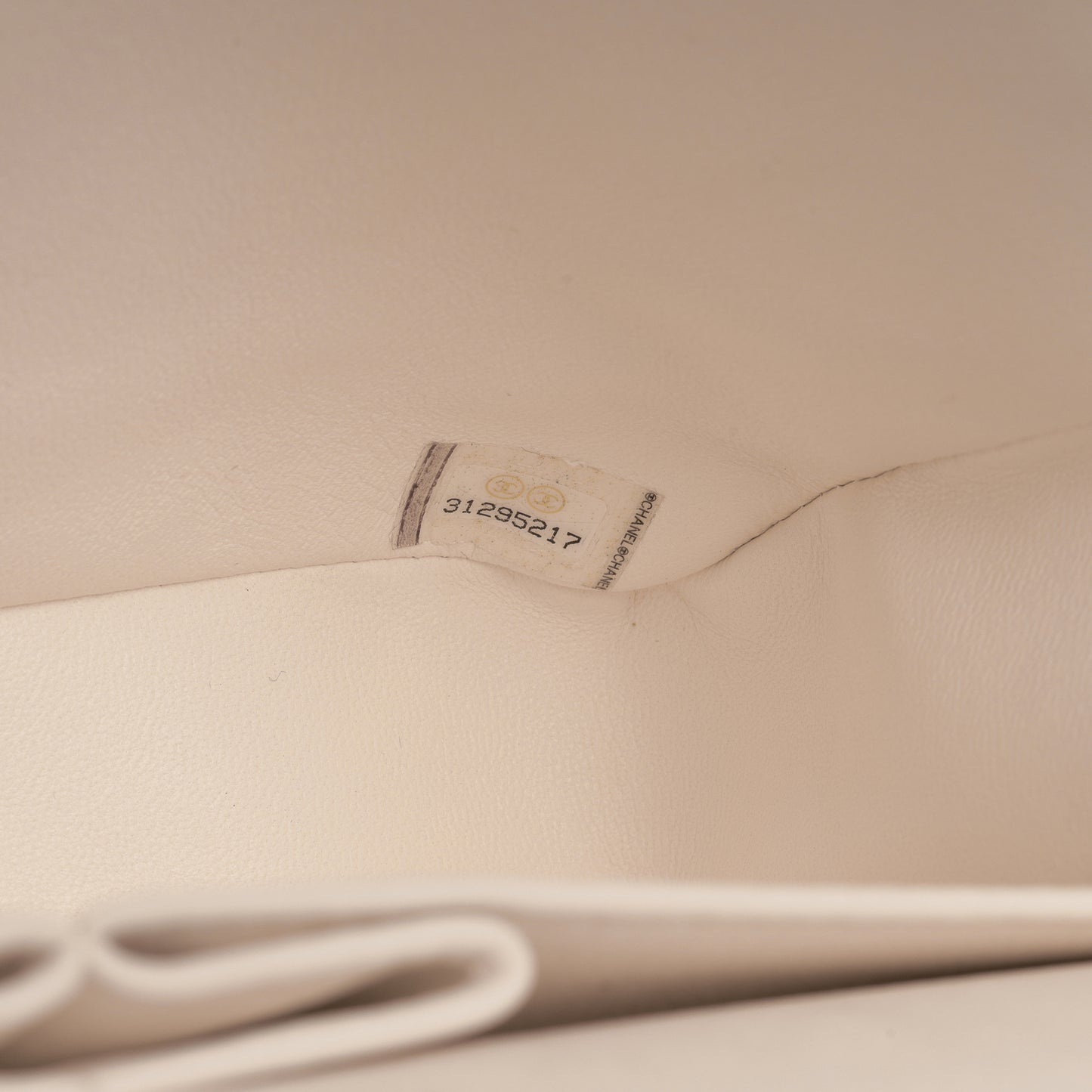 Chanel Small Classic Flap - White Caviar | Champagne Gold Hardware