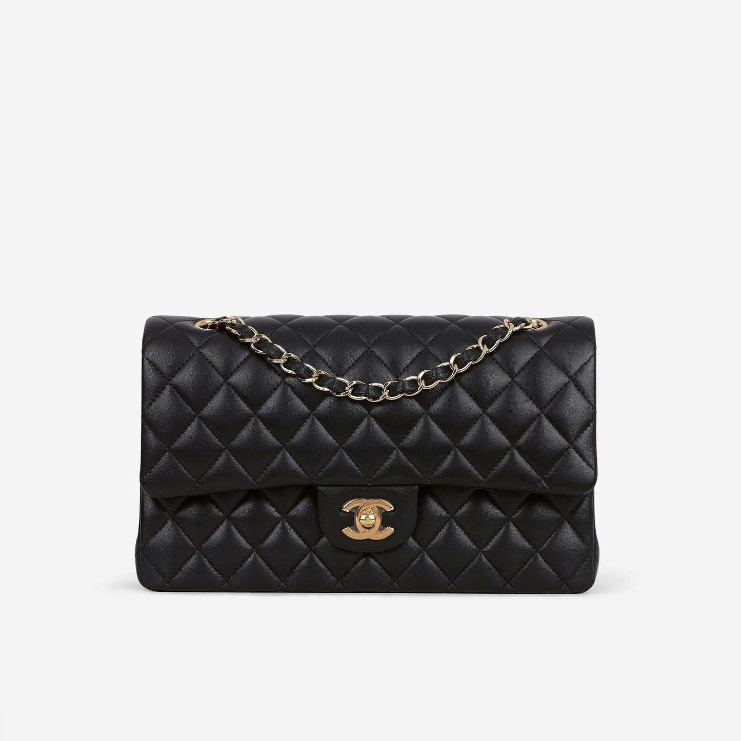 Chanel Medium Classic Flap - Black Lambskin | Gold Hardware