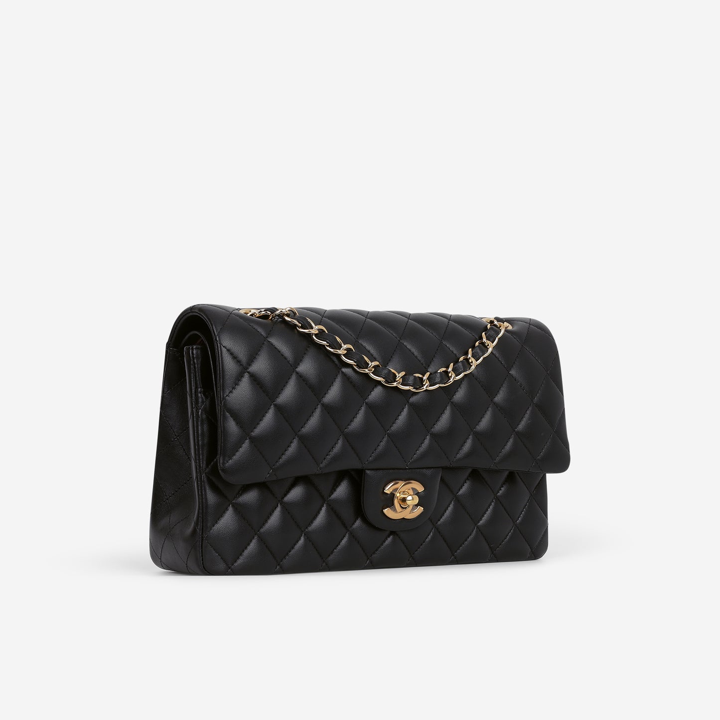 Chanel Medium Classic Flap - Black Lambskin | Gold Hardware