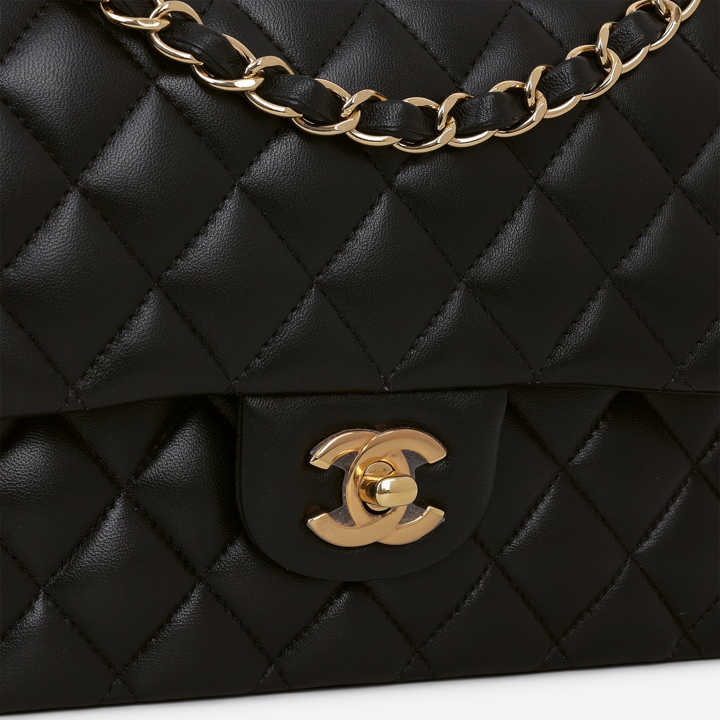 Chanel Medium Classic Flap - Black Lambskin | Gold Hardware