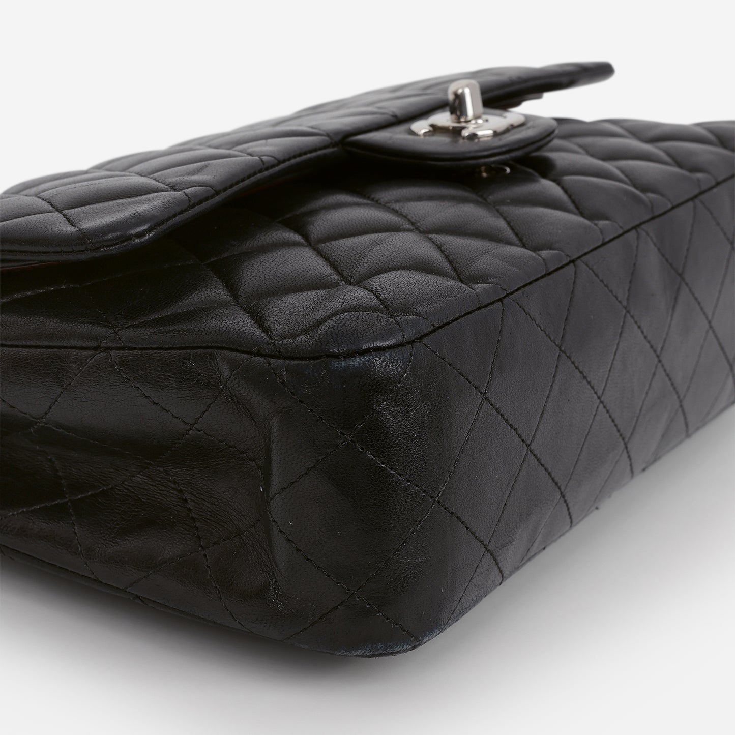 Chanel Medium Classic Flap - Black Lambskin | Silver Hardware