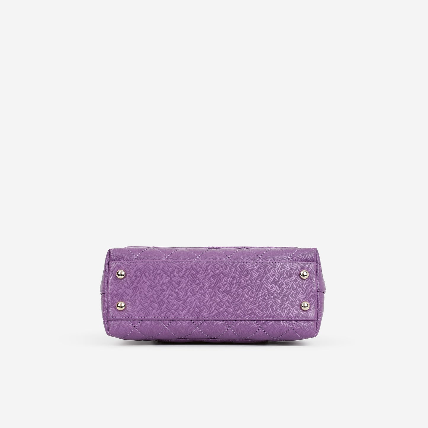 Chanel Small Coco Handle - Purple Caviar | Champagne Gold Hardware