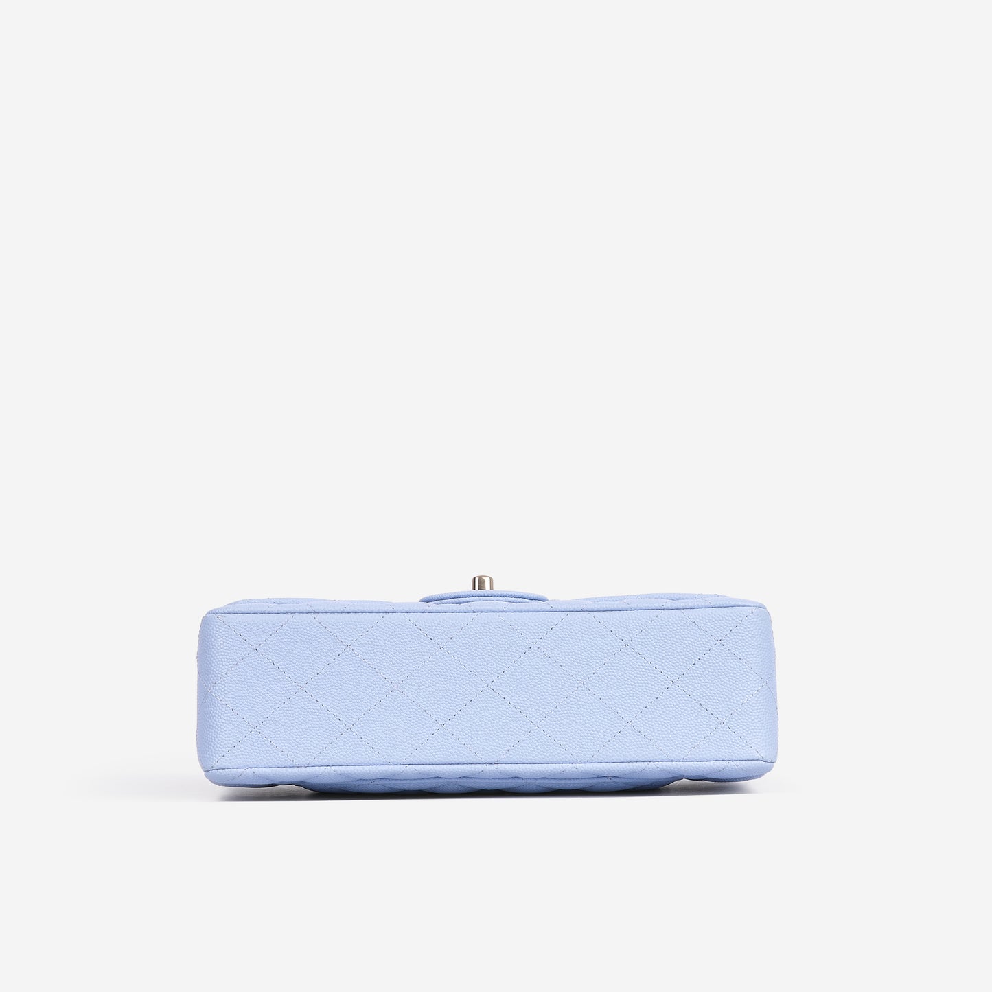 Chanel Small Classic Flap - Light Blue Caviar | Champagne Gold Hardware