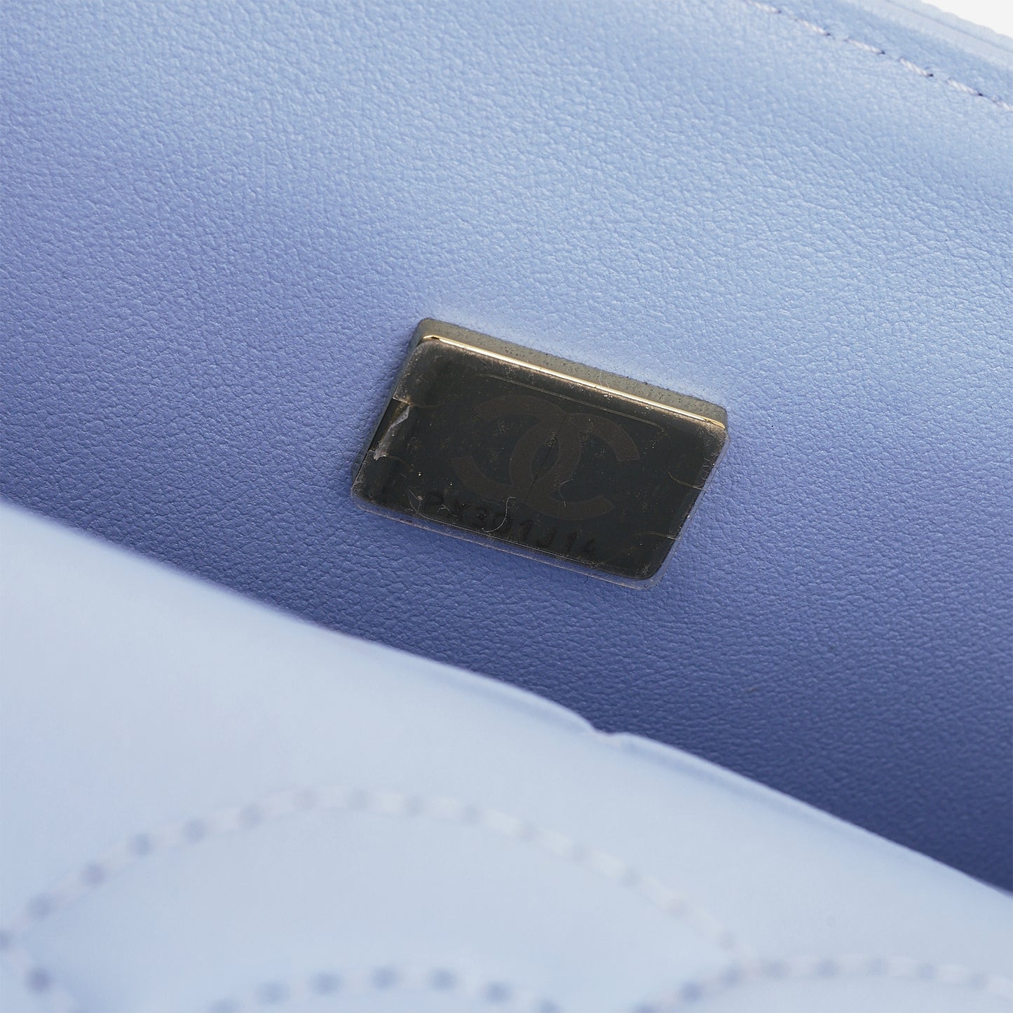 Chanel Small Classic Flap - Light Blue Caviar | Champagne Gold Hardware