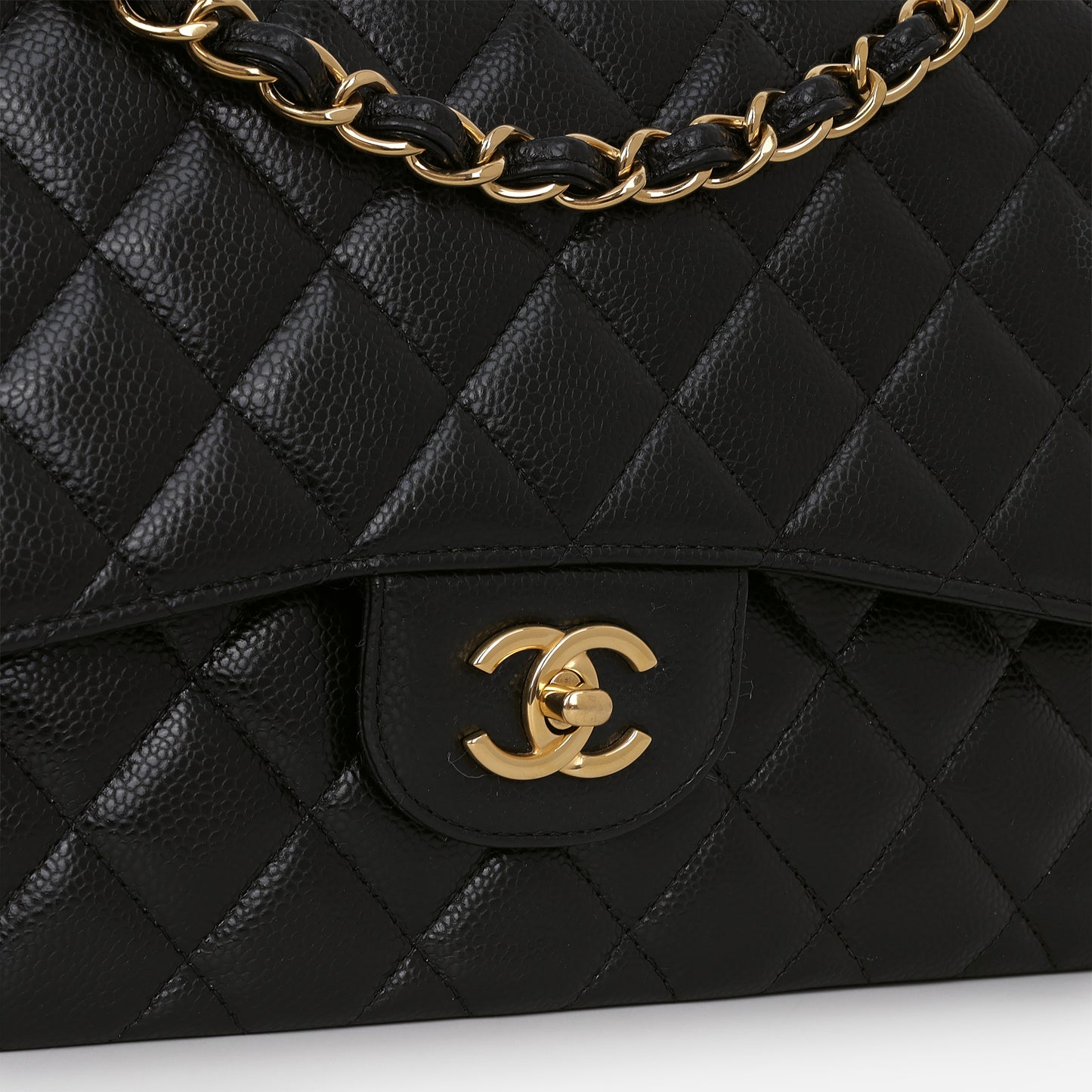 Chanel Jumbo Classic Flap - Black Caviar | Gold Hardware
