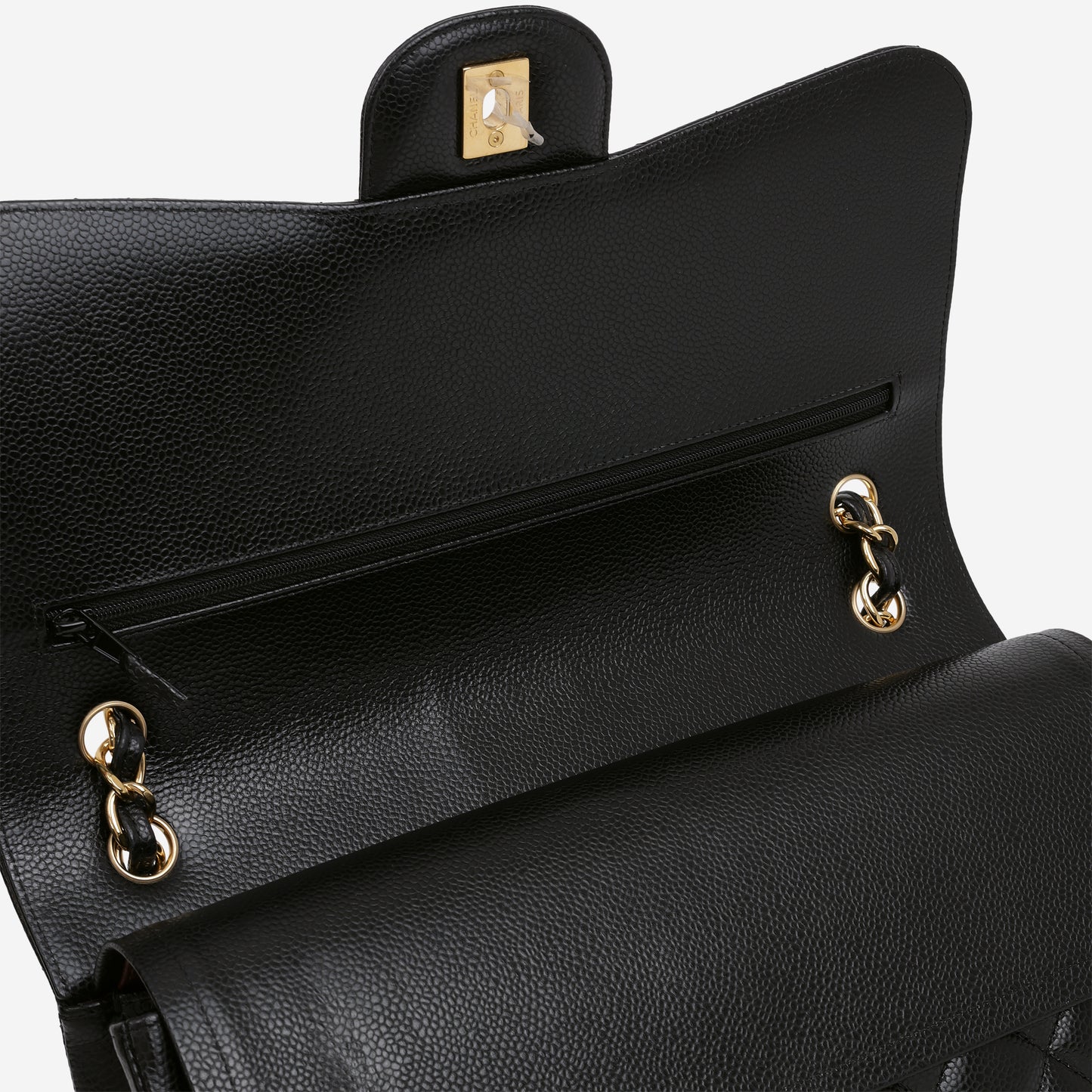 Chanel Jumbo Classic Flap - Black Caviar | Gold Hardware