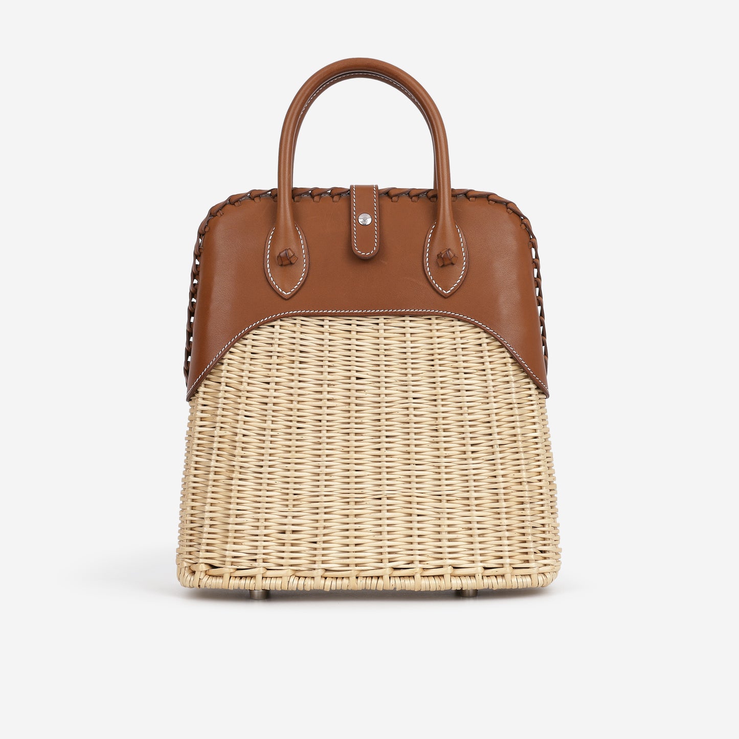 Hermès Bolide Picnic 24 - Beige Wicker / Fauve Barenia | Palladium Hardware