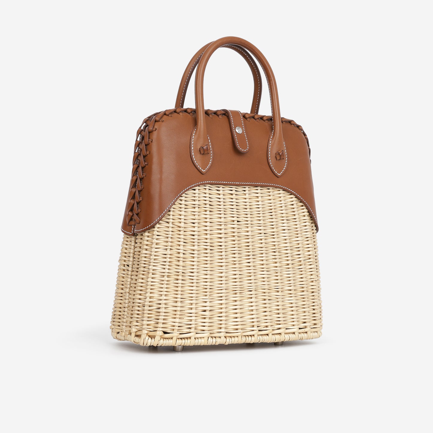 Hermès Bolide Picnic 24 - Beige Wicker / Fauve Barenia | Palladium Hardware
