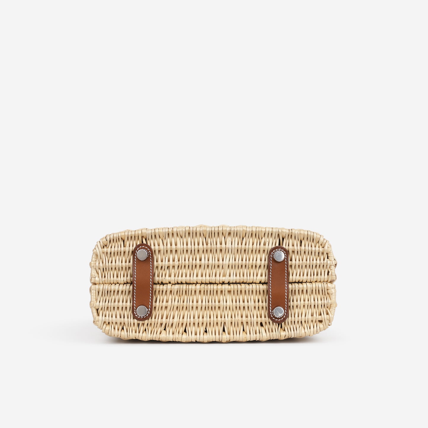 Hermès Bolide Picnic 24 - Beige Wicker / Fauve Barenia | Palladium Hardware