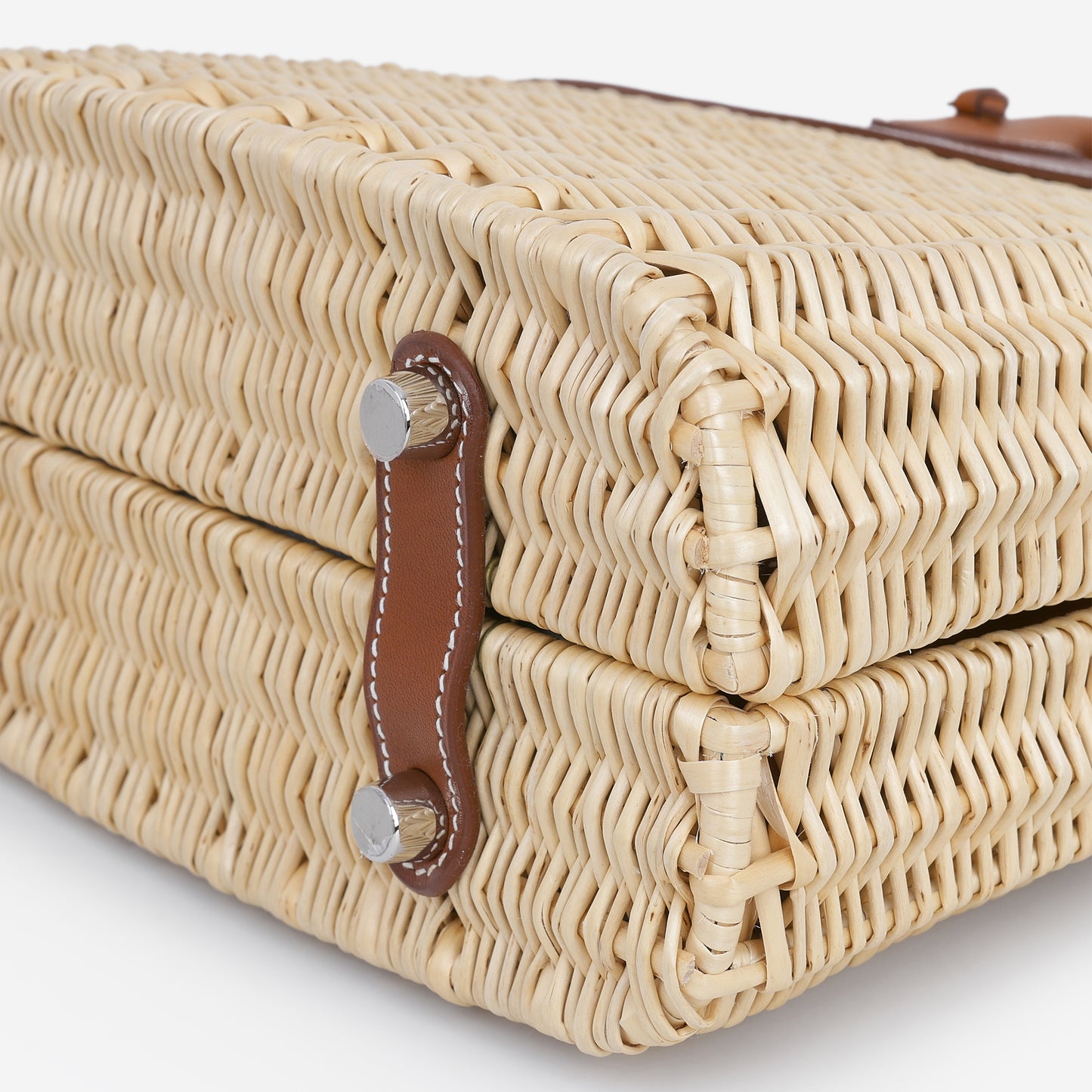 Hermès Bolide Picnic 24 - Beige Wicker / Fauve Barenia | Palladium Hardware