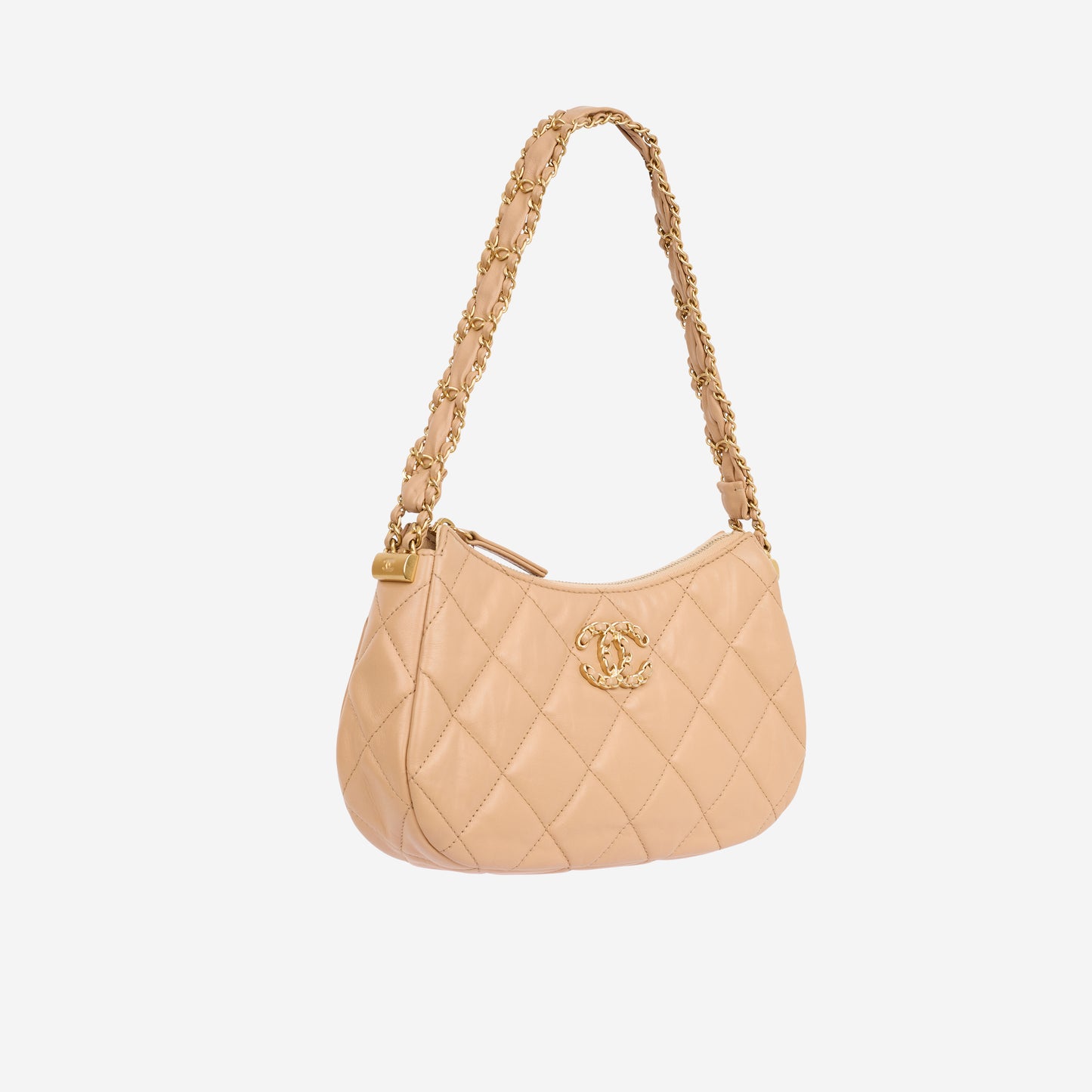 Chanel 19 Shoulder Bag - Caramel Lambskin | Aged Gold Hardware
