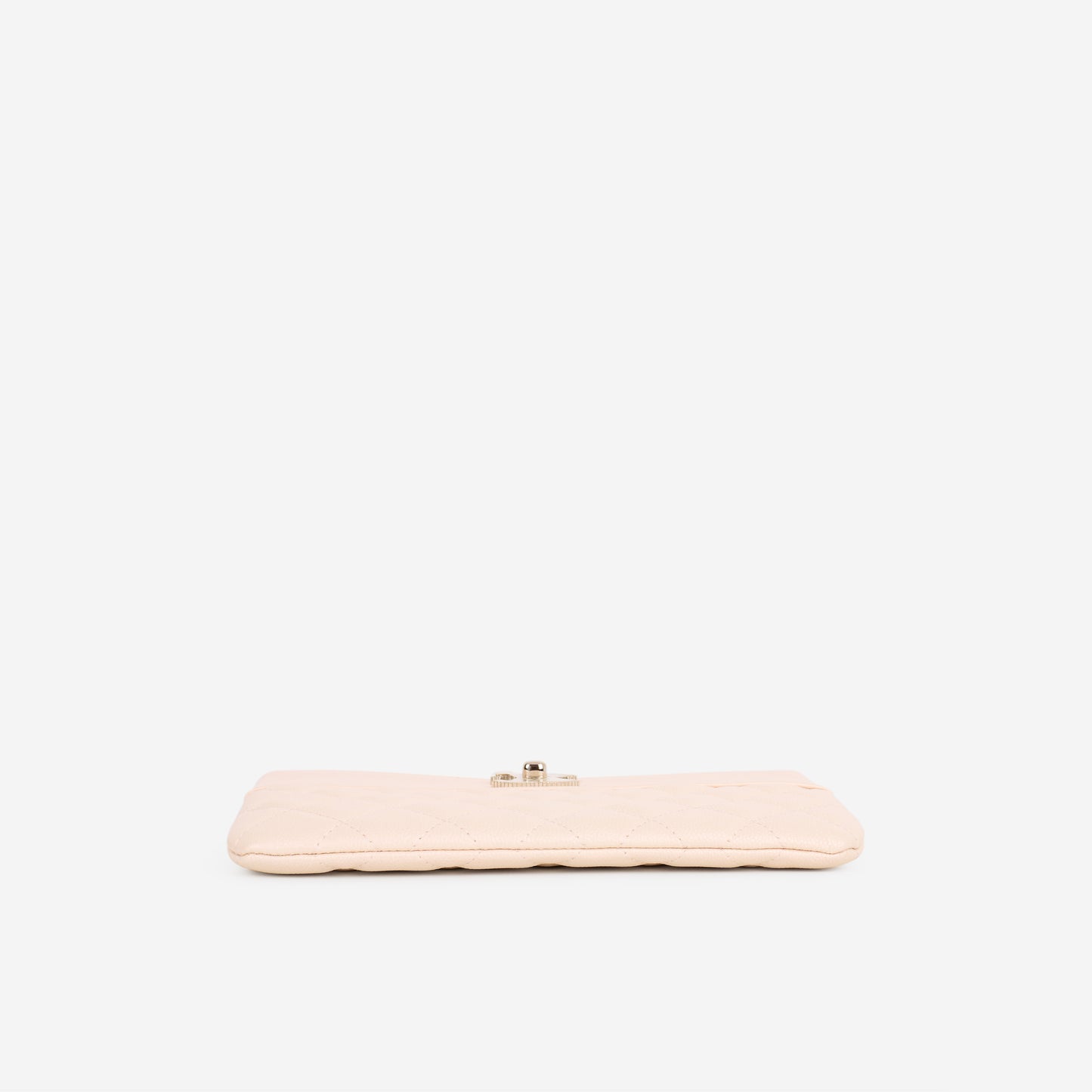Chanel Small O-Case Clutch - Light Pink Iridescent Caviar | Silver Hardware