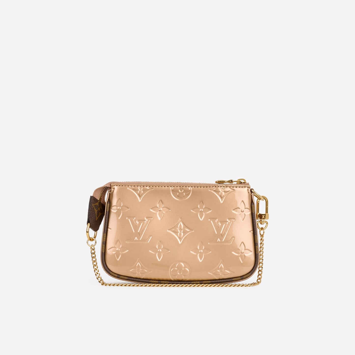 Louis Vuitton Mini Pochette Accessories - Rose Gold Vernis | Gold Hardware